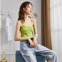 	唐狮2019新款夏吊带背心女打底挂脖内搭上衣小性感泫雅外穿黑白色