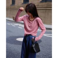 【复古波尔卡】秋季法式撞色圆领波点印花高...