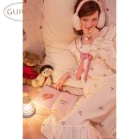 Gukoo/果壳睡裙春秋款小碎花新款全棉...