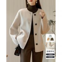 德玛纳【暖奢品质】冬季优雅圆领直筒长袖绵...