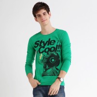 春装 唐狮男士长袖圆领纯棉T恤 #111...