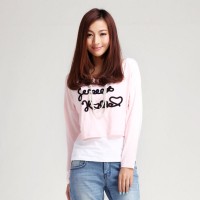 春装女装 唐狮青春靓丽针织两件套双层印花...