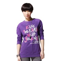 春装 唐狮潮流环保主题系列女士圆领印花卫...