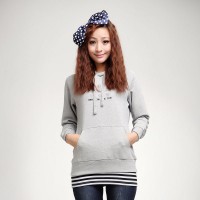 秋装 唐狮女士时尚宽松舒适连体兜字母印花...