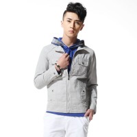 春冬 唐狮潮流男士都市复古风全棉立领修身...