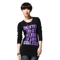 春装 唐狮字母印花圆领修身线衫 #111...